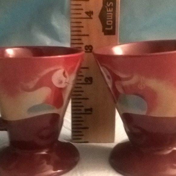 Linda Frichtel Set Of 2 Vintage Jazz Mardi Gras Source Incorporated Cups 1999 - Picture 6 of 16